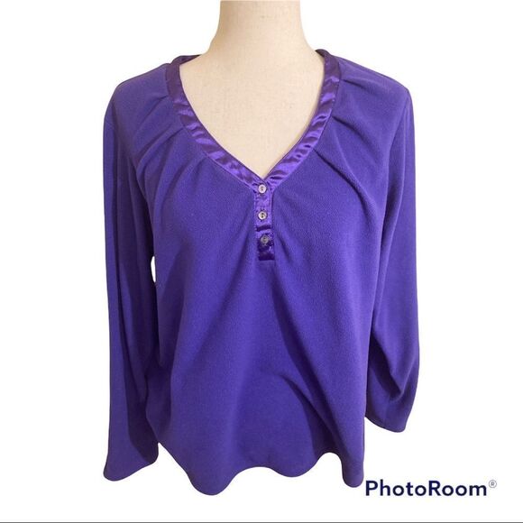 Axcess purple fleece snuggly top - Picture 1 of 7